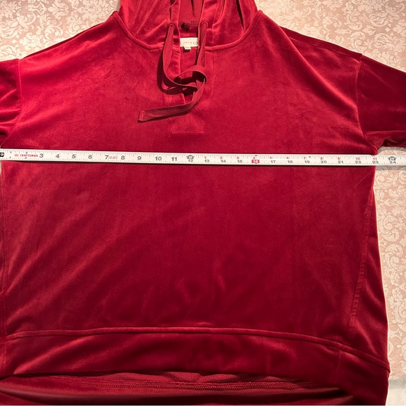 Loft ~SOFT Velour Pullover Hoodie in Small - Picture 10 of 11